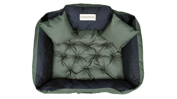 Hundeseng KINGDOG 100x75 cm personlig vandtæt grøn