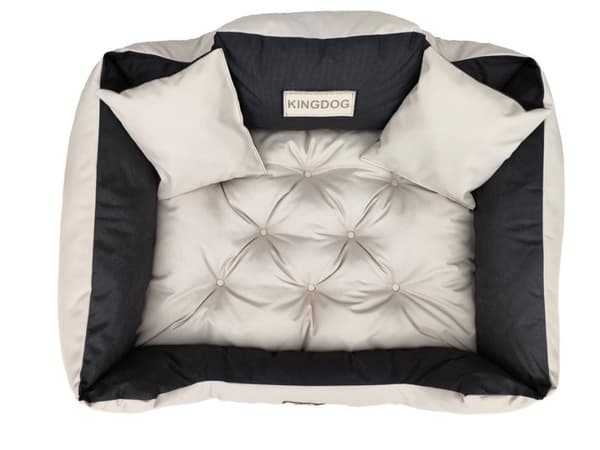 Koiran sänky KINGDOG 100x75 cm yksilöllinen vedenpitävä beige