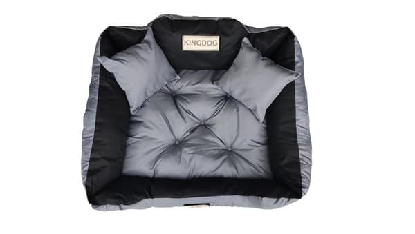 Hundeseng KINGDOG 145x115 cm personlig vandtæt mørkegrå