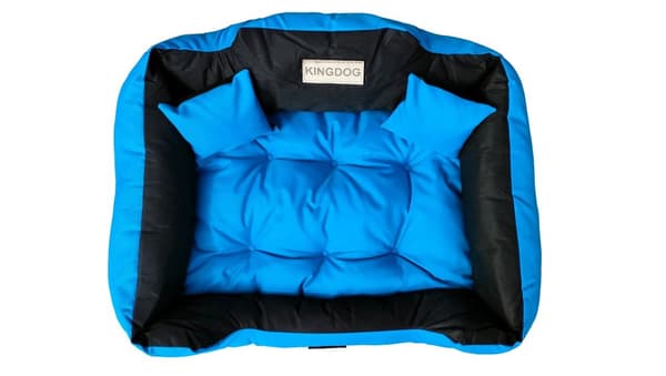 Koiran sänky KINGDOG 145x115 cm persoonallinen vedenpitävä sininen