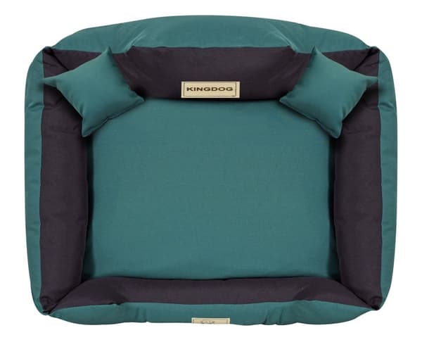 Hundsäng KINGDOG MM43 75x65 cm personlig avtagbar anti-halk grön