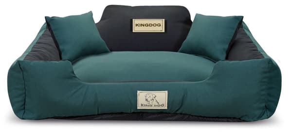 Hundsäng KINGDOG MM43 75x65 cm personlig avtagbar anti-halk grön