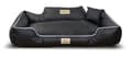 Pikkukuva 4 / 11: Koiran sänky KINGDOG ECO LEATHER 115x95 cm persoonallinen irrotettava luistamaton musta
