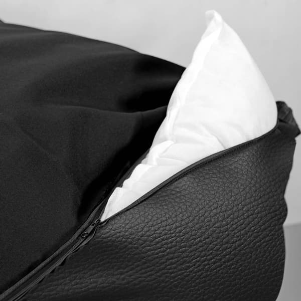 Koiran sänky KINGDOG ECO LEATHER 115x95 cm persoonallinen irrotettava luistamaton musta