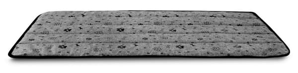 Hundesengemåtte 120x80 cm vandtætte knogler sort