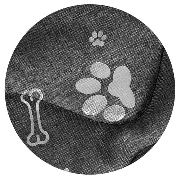 Hundeseng KINGDOG kennel 75x65 cm personlig vandtætte sølvben
