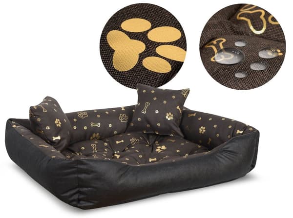 Koiranpenkkikennel 115x95 cm vedenpitävät kultaiset luut