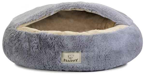 Koiran sänky FLUFFY 80 cm vaaleanharmaa