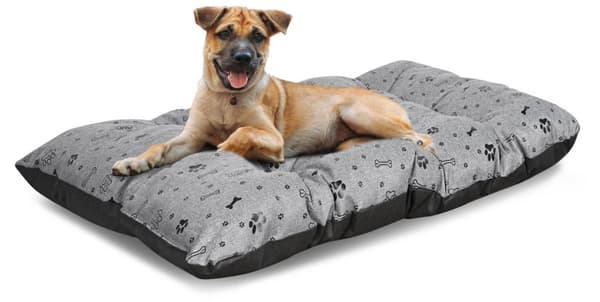 Hundesengehynde PRESTIGE 80x60 cm vandtætte knogler sort