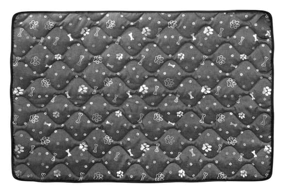 Hundbäddsmatta 50x70 cm vattentäta silverben