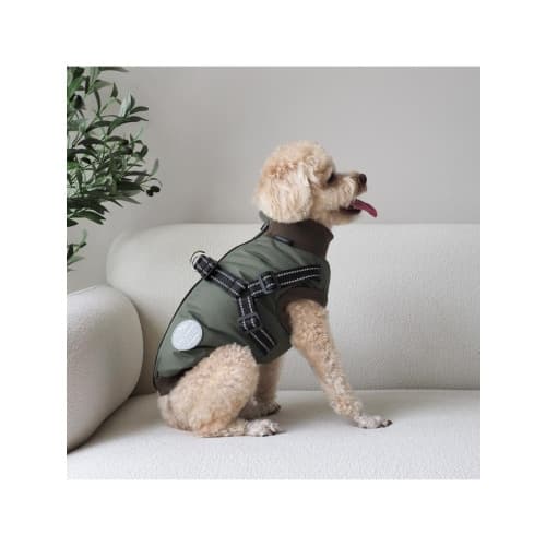 Nordic paws - Dogcoat Thor with harness 45cm - Green - L