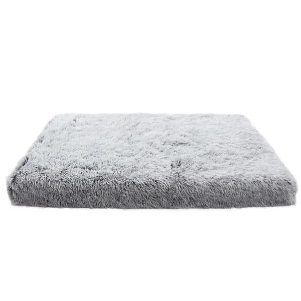 Pet Bed Mat, Plush Cotton Fabric, Heating Feature,XXL 120 80 10cm, Harmaa
