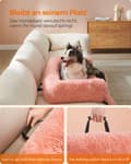 Miniatyrbillede 5 af 6: Hundeseng, FluffyHug, 110x95x18 cm, Rosa.