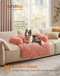 Miniatyrbillede 2 af 6: Hundeseng, FluffyHug, 110x95x18 cm, Rosa.