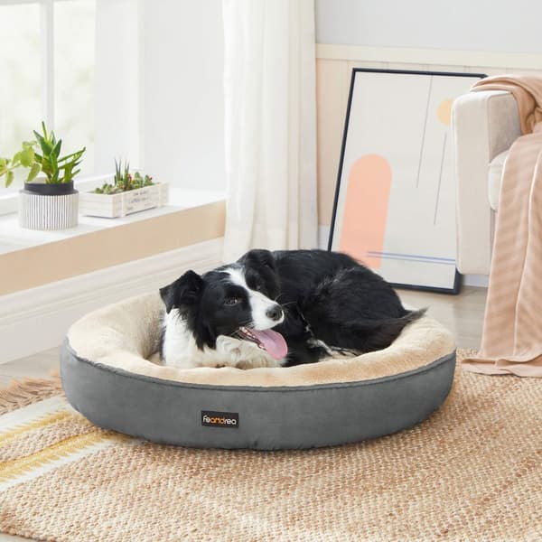 Hundbädd, Kattbädd, Donut, Ø 70 cm, Mörkgrå