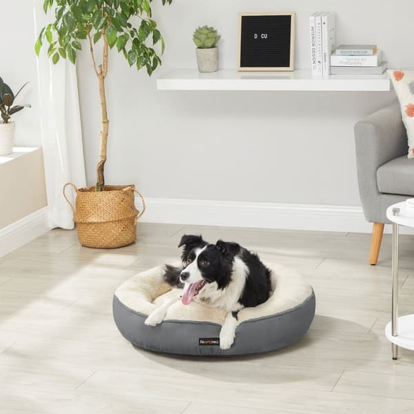 Hundbädd, Kattbädd, Donut, Ø 70 cm, Mörkgrå