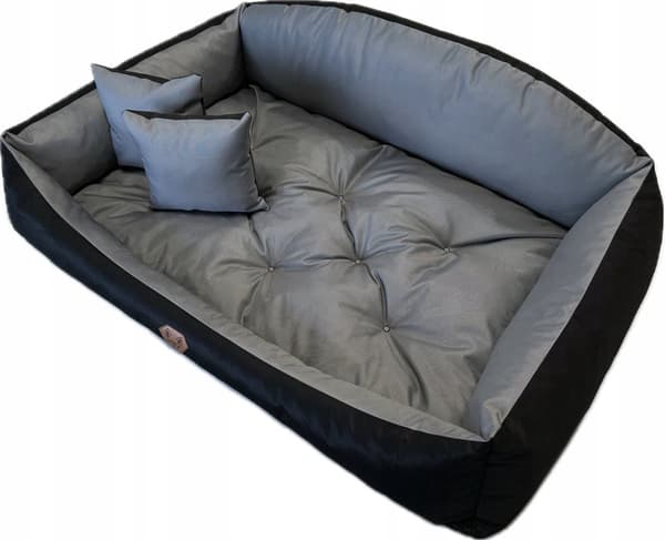 Stor SÄNGDÅNG hundsoffa kennel 100X75 Dogs4life WATERPROOF M GRÅ