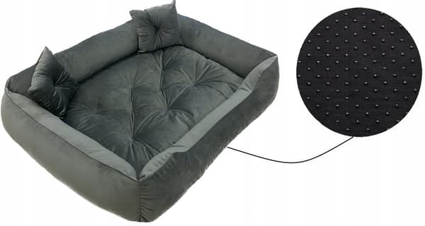 STOR BLØD HUNDESENG kravlegårdsseng 135 X 100 BLØD