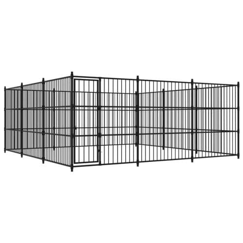 Hundgård för utomhusbruk 450x450x185 cm