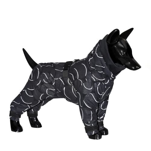 Winter Suit Dog Overall Svart