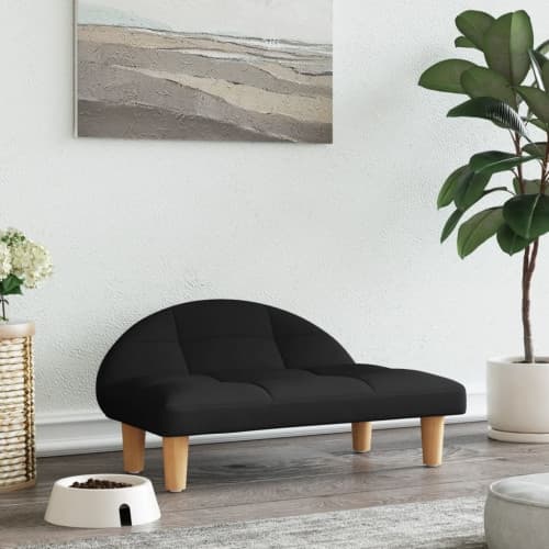 Hundbädd svart 70x52x30 cm tyg