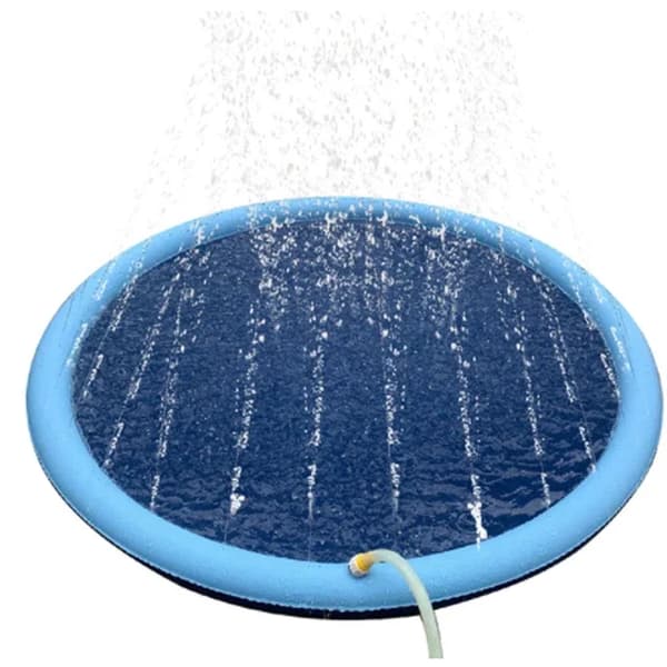 Pet Swimming Pool Sprinkler Mat, Miljøvenlig, Letvægtsdesign,Lys gul