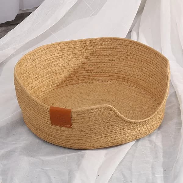 Lemmikkivuode, Pehmeä Samettityyny, Irrotettava Muotoilu,L 45cm enintään 7.5kg, Vain lemmikkivuode