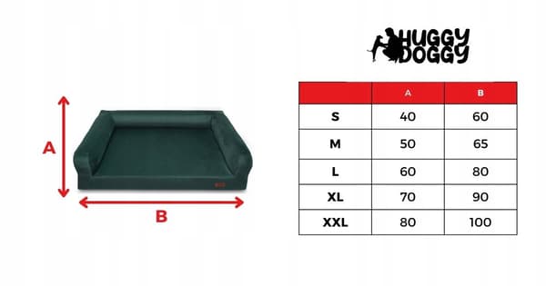 Kaunis koiranpeti ortopedinen sohva premium HUGGY DOGGY XL