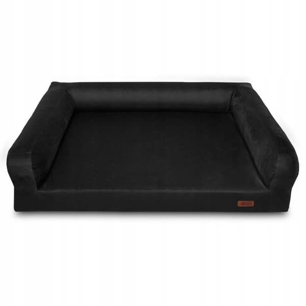 Hundeseng til stor hund, sort, ortopædisk sofa, labrador, HUGGY DOGGY XXL