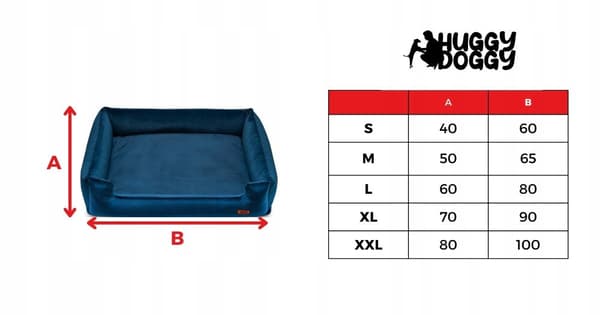 Koiranpeti samettinen tummansininen premium husky-peti HUGGY DOGGY XL