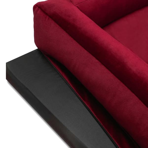 Ylellinen ortopedinen koiranpeti, premium-samettinen, HUGGY DOGGY M