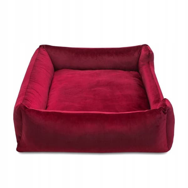 Koiranpeti samettinen PREMIUM viininpunainen huskypeti HUGGY DOGGY XL