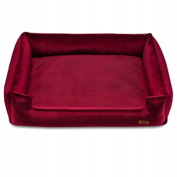 Koiranpeti samettinen PREMIUM viininpunainen huskypeti HUGGY DOGGY XL