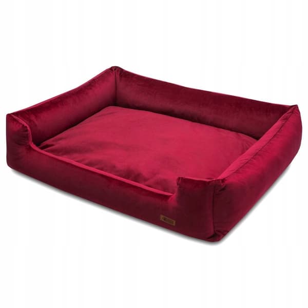 Koiranpeti samettinen PREMIUM viininpunainen huskypeti HUGGY DOGGY XL