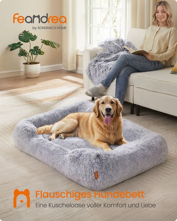 Hundeseng, Feandrea PGW271G01, 71x55x18 cm, Ombre Grey