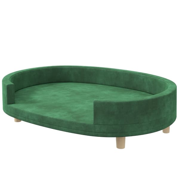 Rootz Dog Fan Sofa - Cat Chair - Pet Lounge Seat - Velvet Comfort - 100L X 70B x 25H cm
