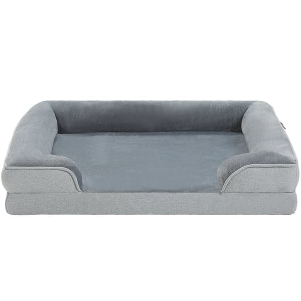 Ortopedinen koiranpeti, vedenpitävä muotoilu, ergonominen matala sisäänkäynti,AWW0199GY, XL