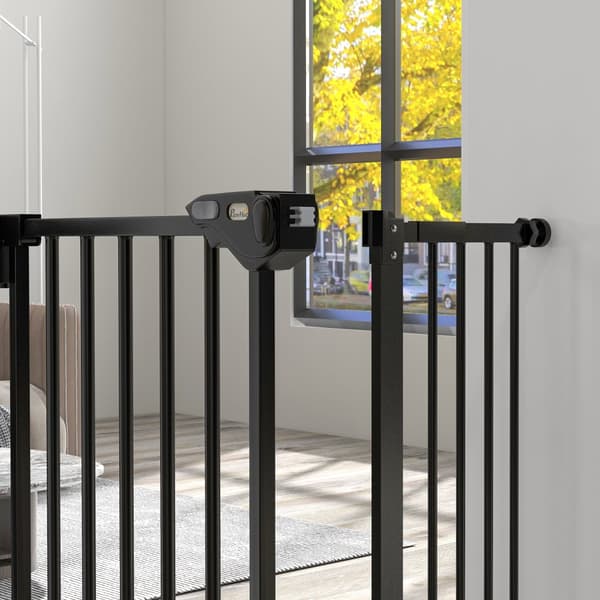Husdjursgrind, 74-80/87-94 cm, Svart