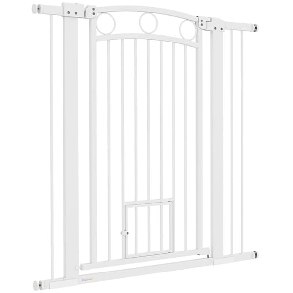 Sikkerhedsport, 76-104 cm, Hvid