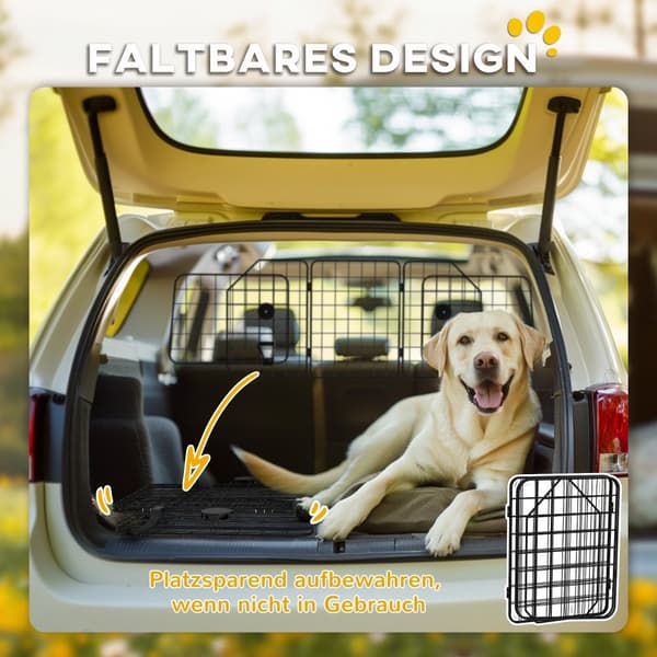 Hundegitter, 93-150 cm, Sort