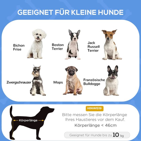 Hævet hundeseng, 71x58x20 cm, Grå