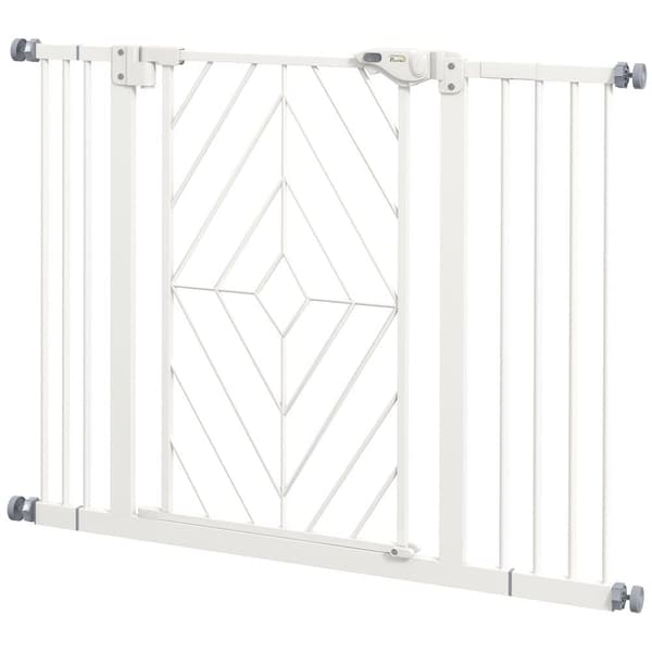 Trappesikkerhedsport, 74-100x76 cm, Hvid