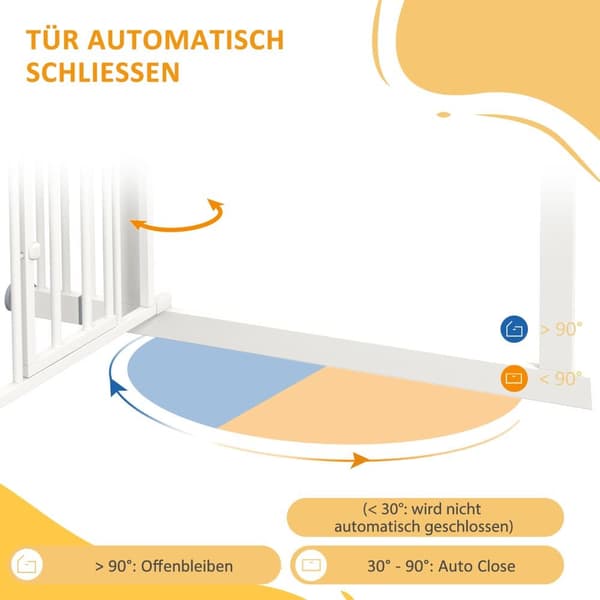 Trappesikkerhedsport, 74-100 cm, Hvid