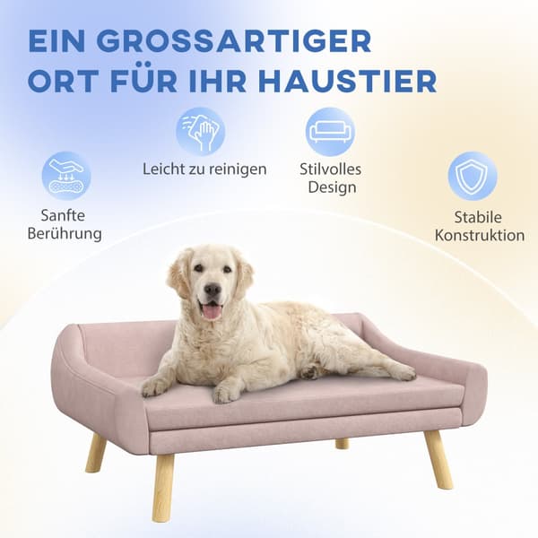 Hundesofa, 102x58.5x42.5 cm, Pink