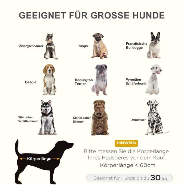 Höjt Utomhussäng för Hund, 92x76x18 cm, Svart