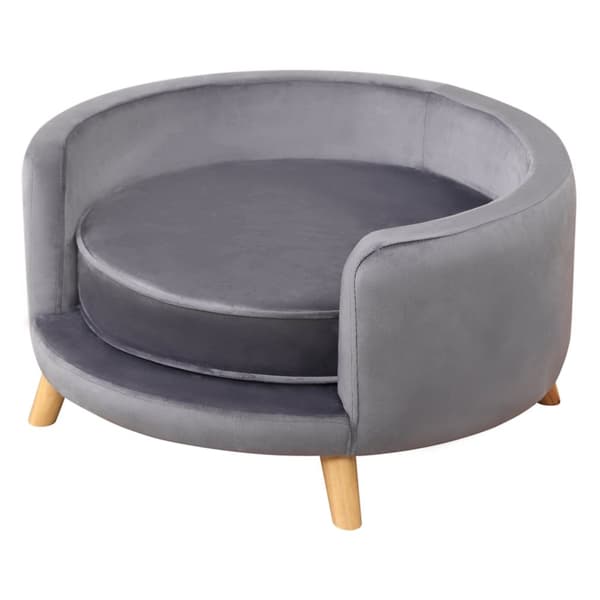 Pet Sofa til Mellemstore Hunde, 68x68x35 cm, Grå