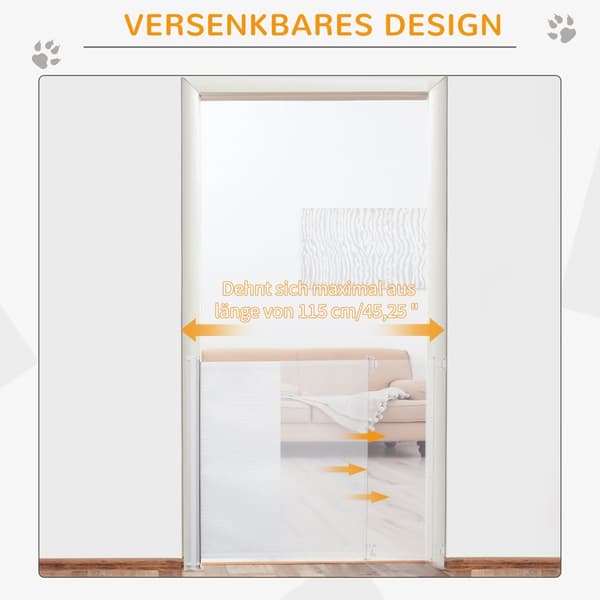 Sikkerhedsport, 115x82.5 cm, Hvid