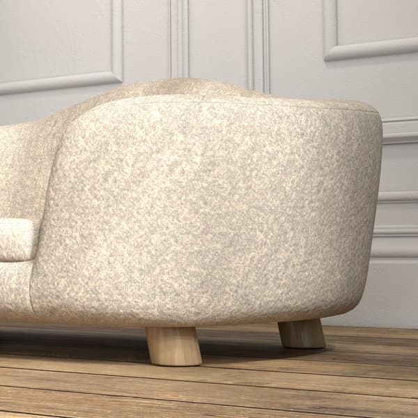 Hundesofa, 70x47x30 cm, Creme Hvid