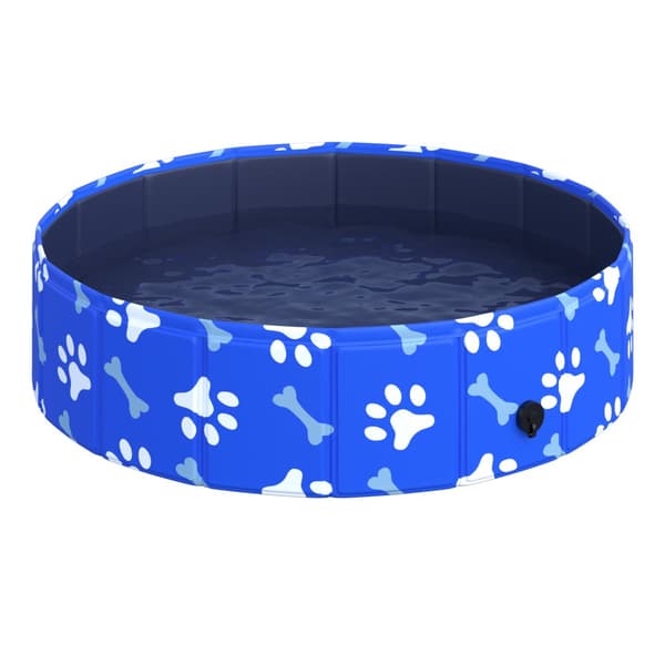 Hundebadekar, D01-031, Ø80x20 cm, Blå