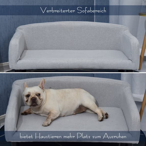 Kæledyrsssofa, 82x54x36 cm, Lysegrå